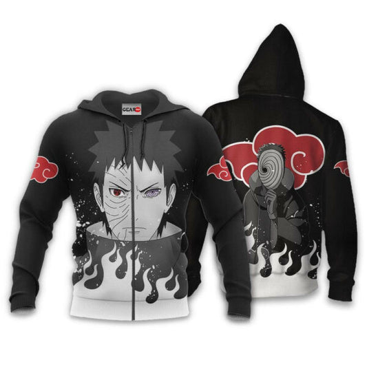 Obito Uchiha Naruto Anime 1k392 Fan Gift Stylist Unisex Cartoon Graphic Outfits Aop 3d Hoodie, Zip Hoodie 2873 Moonbestprint