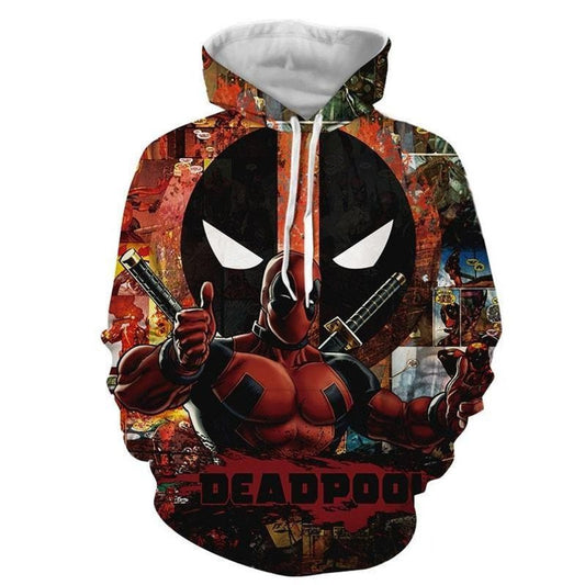 Deadpool Marvel X-men Avengers 1 3d Hoodie Zip Hoodie Moonbestprint