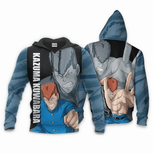 Yu Yu Hakusho Kazuma Kuwabara Anime Manga For Men And Women 3d Hoodie Zip Hoodie Moonbestprint