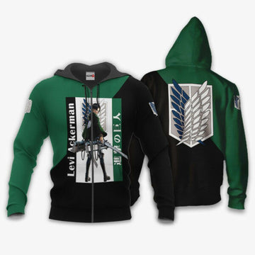 Levi Ackerman Attack On Anime 3k349 Fan Gift Stylist Unisex Cartoon 3d Hoodie Zip Hoodie 990 Moonbestprint