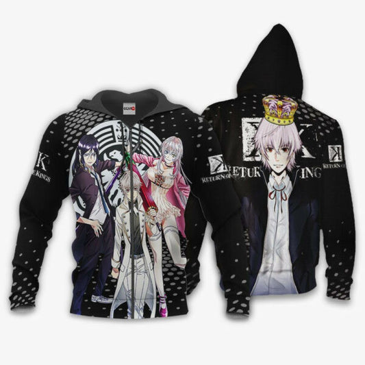 K-project Return Of Kings Anime 3k237 Fan Gift Stylist Unisex Cartoon 3d Hoodie Zip Hoodie 545 Moonbestprint