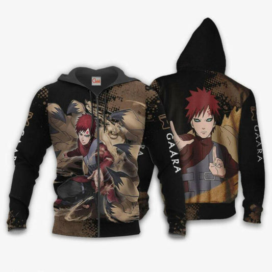 Gaara Naruto Manga 2k938 Fan Gift Stylist Unisex Cartoon 3d Hoodie Zip Hoodie 392 Moonbestprint