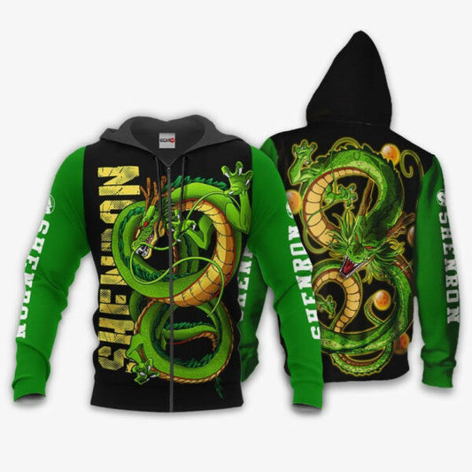 Shenron Dragon Ball Z Anime 1k269 Fan Gift Stylist Unisex Cartoon Graphic Outfits Aop 3d Hoodie, Zip Hoodie 2320 Moonbestprint