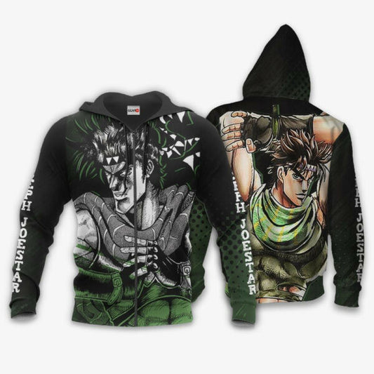 Joseph Joestar Jojo?s Bizarre Adventure Anime 3k446 Fan Gift Stylist Unisex Cartoon 3d Hoodie Zip Hoodie 1618 Moonbestprint
