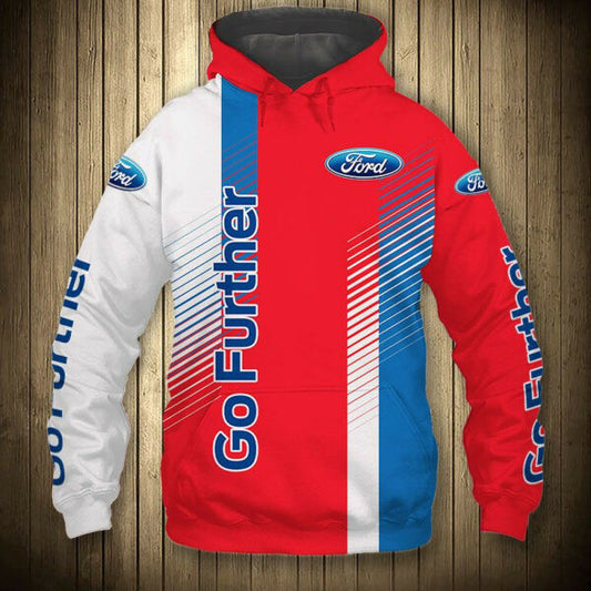 Ford Go Further Sport Car 7k383 Fan Gift Stylist Unisex Cartoon 3d Hoodie Zip Hoodie 470 Moonbestprint