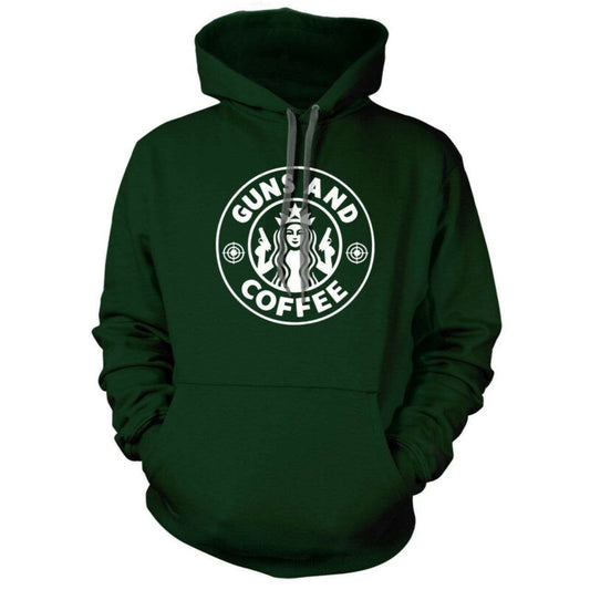 Guns And Coffee Hoodie Moonbestprint