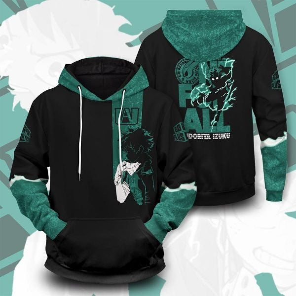 My Hero Academia Izuku Midoriya Anime 2k614 Lover Gift ,my Hero Academia All Over Print 3d Hoodie 2531 Moonbestprint