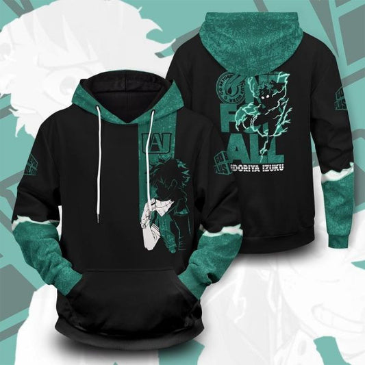 My Hero Academia Izuku Midoriya Anime 2k614 Lover Gift ,my Hero Academia All Over Print 3d Hoodie 2531 Moonbestprint
