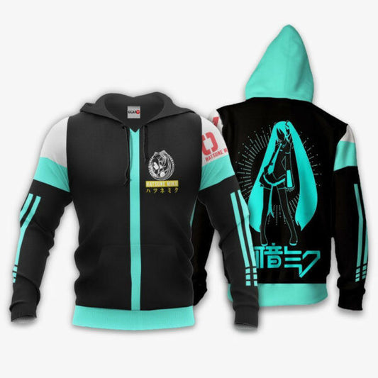 Hatsune Miku Uniform Vocaloid Anime 3k440 Fan Gift Stylist Unisex Cartoon 3d Hoodie Zip Hoodie 872 Moonbestprint