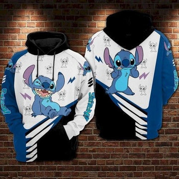 Lilo And Stitch Cute Lover 3d Hoodie Zip Hoodie 1202 Moonbestprint