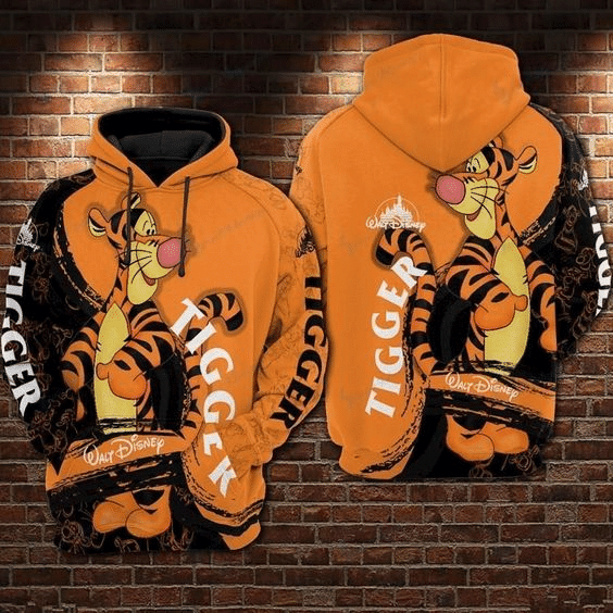 Tigger Winnie The Pooh Disney World 102 Fan Gift Stylist Unisex Cartoon Graphic Outfits Aop Hoodie 1787 Moonbestprint
