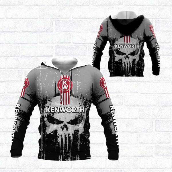 Skull Kenworth Trucks Racing Team 7k855 Fan Gift 3d Zip Hoodie Hoodie Ii0 2711 Moonbestprint