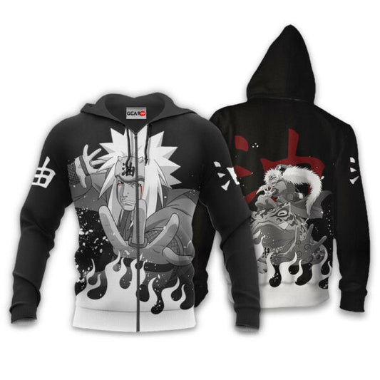 Jiraiya Naruto Anime 1k398 Fan Gift Stylist Unisex Cartoon Graphic Outfits Aop 3d Hoodie, Zip Hoodie 787 Moonbestprint