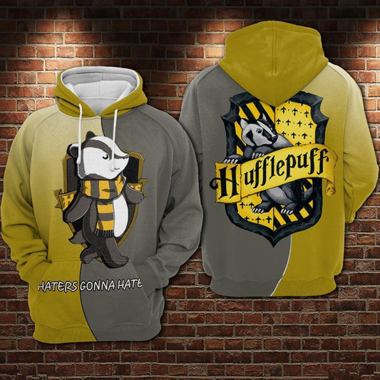 Hufflepuff Harry Potter Haters Gonna Hate Over Print 3d Hoodie Zip Hoodie Moonbestprint