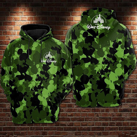 I Love Mickey Mouse Disney Camo Over Print 3d Hoodie Zip Hoodie 4 Moonbestprint