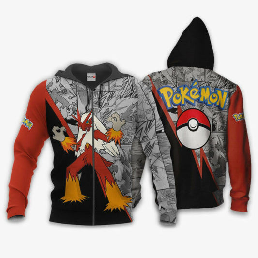 Blaziken Anime Pokemon Manga 1k719 Fan Gift Stylist Unisex Cartoon Graphic Outfits Aop 3d Hoodie, Zip Hoodie 454 Moonbestprint