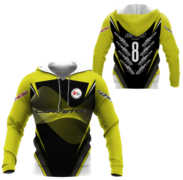 Chevrolet Corvette Shirt Fan Gift 837, Stylist Unisex 3d Hoodie Zip Hoodie 1166 Moonbestprint