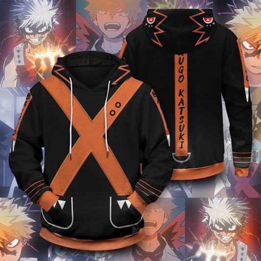 My Hero Academia Katsuki Dino Anime 2k616 Lover Gift ,my Hero Academia All Over Print 3d Hoodie 2167 Moonbestprint