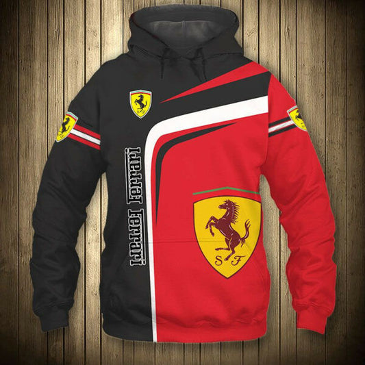 Ferrari Luxury Sport Car 7k377 Fan Gift Stylist Unisex Cartoon 3d Hoodie Zip Hoodie 587 Moonbestprint