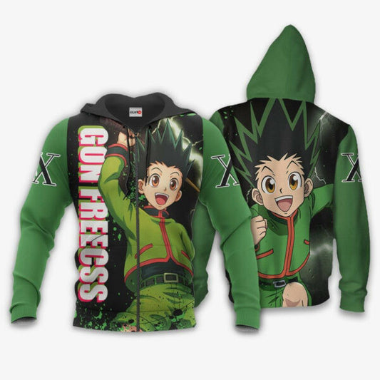 Gon Freecss Hunter X Hunter Anime 3k59 Fan Gift Stylist Unisex Cartoon 3d Hoodie Zip Hoodie 1177 Moonbestprint