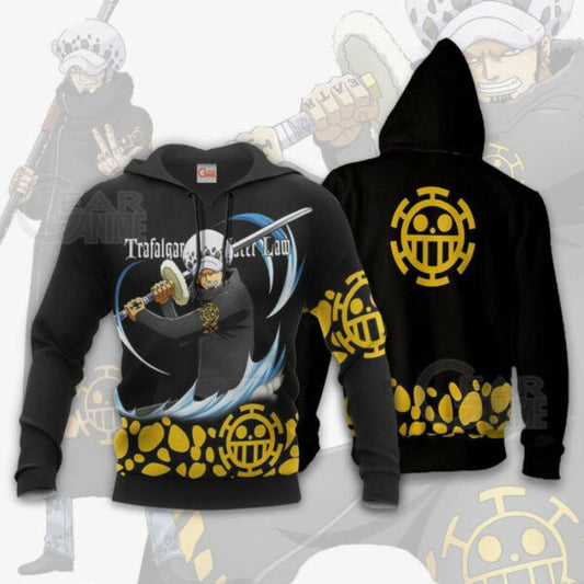 Tragafalar Law One Piece Anime 2k985 Fan Gift Stylist Unisex Cartoon 3d Hoodie Zip Hoodie 2846 Moonbestprint