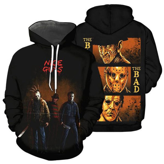 Horror Movies Characters Nice Guys 2k541 Lover Gift ,horror Movies Characters Nice Guys All Over Print 3d Hoodie 924 Moonbestprint