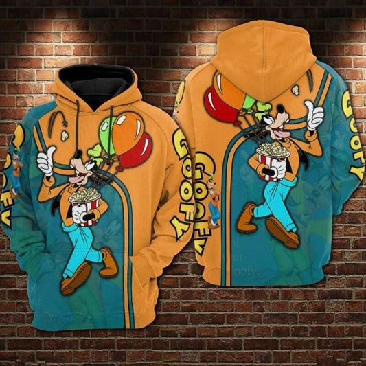 Goofy Movies Disney 2 Over Print 3d Hoodie Zip Hoodie Moonbestprint