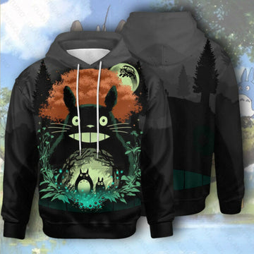 Totoro Hoodie, Totoro Gift Adult, Totoro Gift For Fan Ver7, Aop Hoodie 2460 Moonbestprint