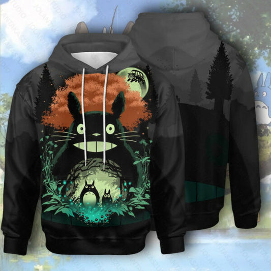 Totoro Hoodie, Totoro Gift Adult, Totoro Gift For Fan Ver7, Aop Hoodie 2460 Moonbestprint
