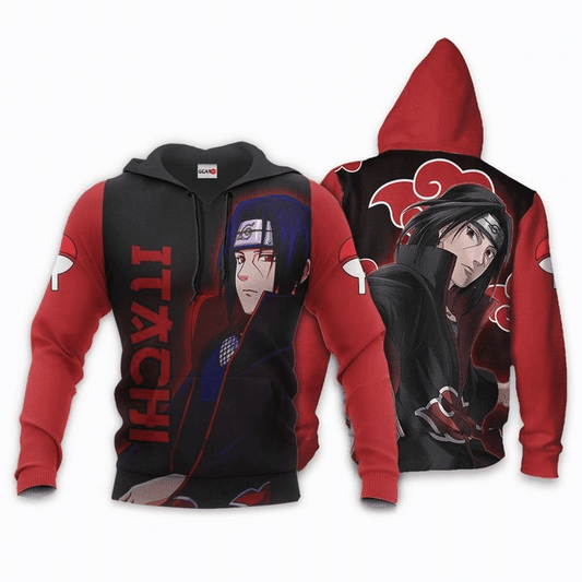 Uchiha Itachi Akatsuki Anime Manga For Men And Women 3d Hoodie Zip Hoodie Moonbestprint