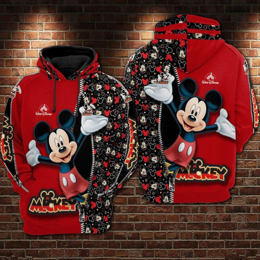 Mickey Mouse Lock Over Print 3d Hoodie Zip Hoodie 497 Moonbestprint