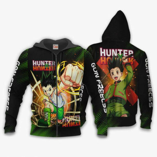 Gon Freecss Shirt Hunter X Hunter Anime 2k975 Fan Gift Stylist Unisex Cartoon 3d Hoodie Zip Hoodie 1696 Moonbestprint