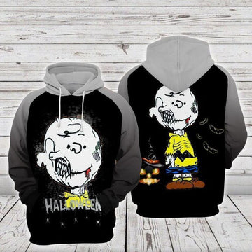 Disney Snoopy Charlie Brown Zombie Halloween 3d Hoodie Zip Hoodie 956 Moonbestprint