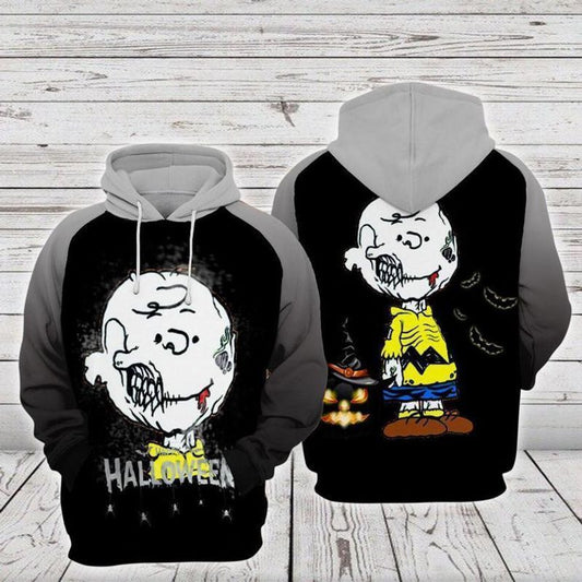 Disney Snoopy Charlie Brown Zombie Halloween 3d Hoodie Zip Hoodie 956 Moonbestprint