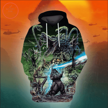 Godzilla Movie 3d Hoodie Zip Hoodie Moonbestprint