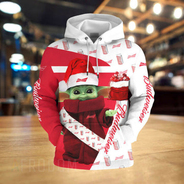 Baby Yoda Budweiser Hoodie And Zip Hoodie, Gift For Fan 3d All Over Print Shirt Hoodie 394 Moonbestprint