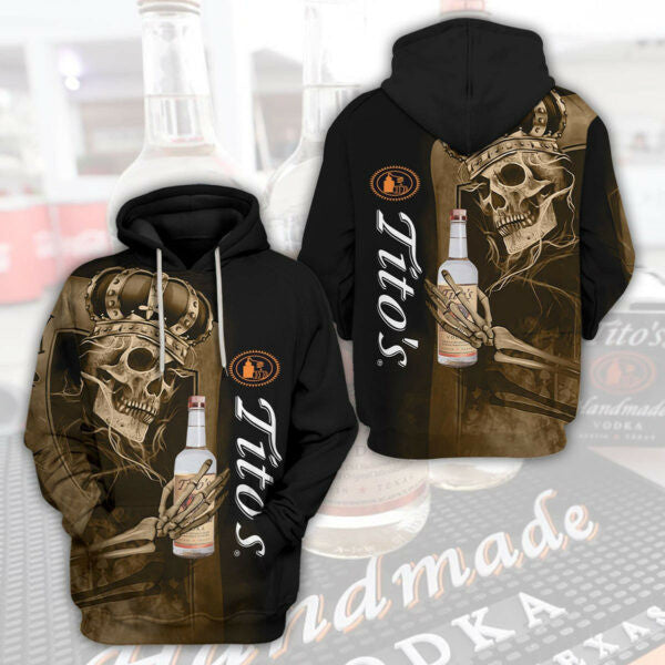 Tito's Vodka Skull King Trending Hoodie 554 2470 Moonbestprint