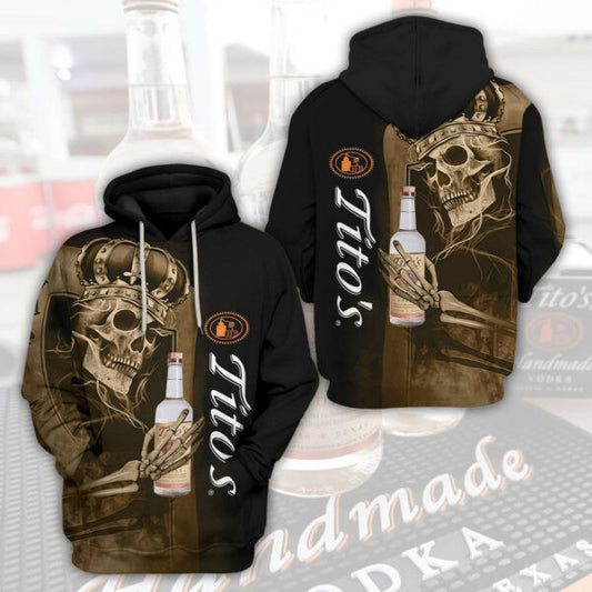 Tito's Vodka Skull King Trending Hoodie 554 2470 Moonbestprint