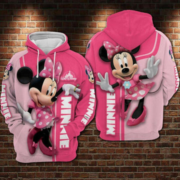 Minnie Mouse Hoodie Unisex 3d All Over Print Moonbestprint