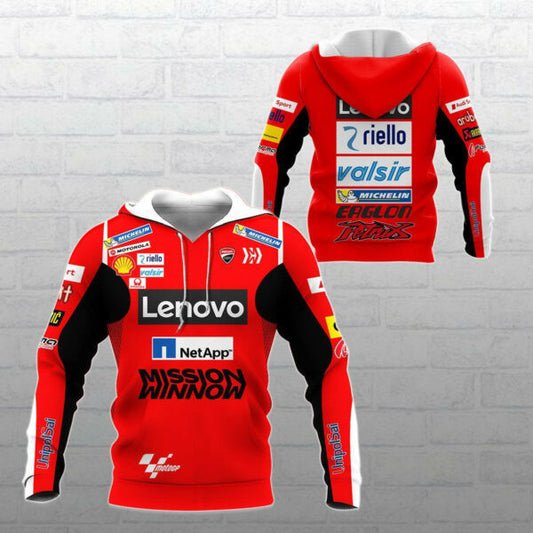 Ducati Shirt Fan Gift 212, Stylist Unisex 3d Hoodie Zip Hoodie 1706 Moonbestprint