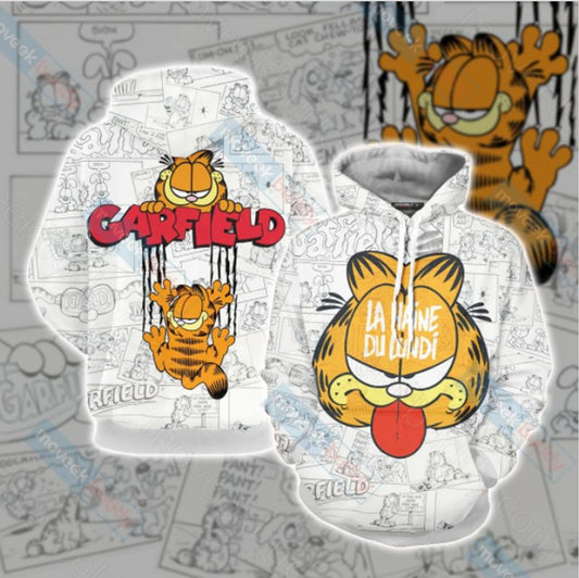 Garfield Cat Unisex D Hoodie Zip Hoodie Moonbestprint