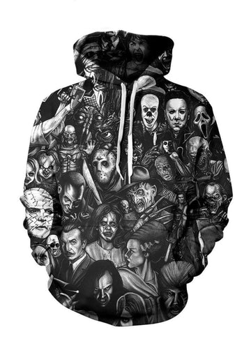 Horror Characters Halloween 3d Hoodie Moonbestprint