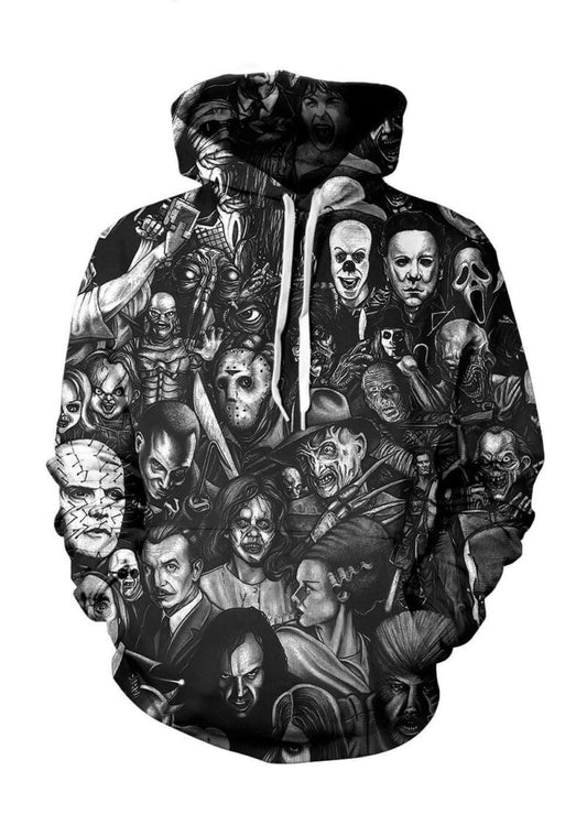 Horror Characters Halloween 3d Hoodie Moonbestprint
