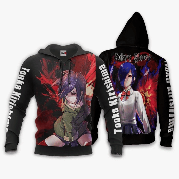 Tokyo Ghoul Touka Kirishima Anime Manga For Men And Women 3d Hoodie Zip Hoodie Moonbestprint