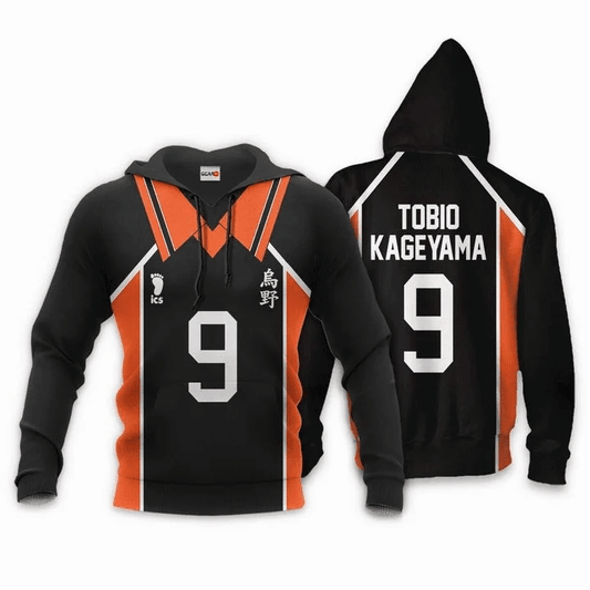 Karasuno Tobio Kageyama Anime Manga Haikyuu Number 9 For Men And Women 3d Hoodie Zip Hoodie Moonbestprint
