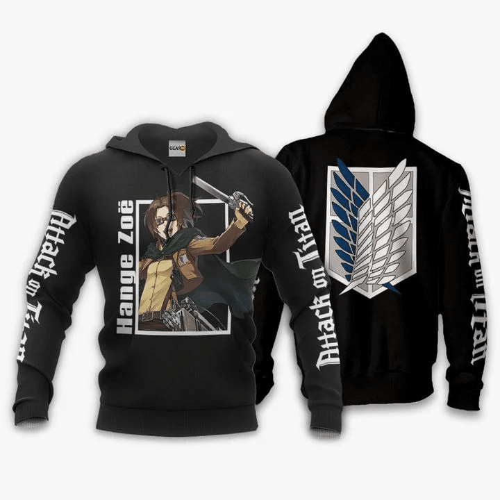 Hange Zoe Attack On Titan Anime Manga For Men And Women 3d Hoodie Zip Hoodie Moonbestprint