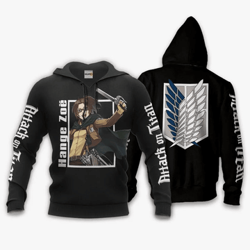 Hange Zoe Attack On Titan Anime Manga For Men And Women 3d Hoodie Zip Hoodie Moonbestprint