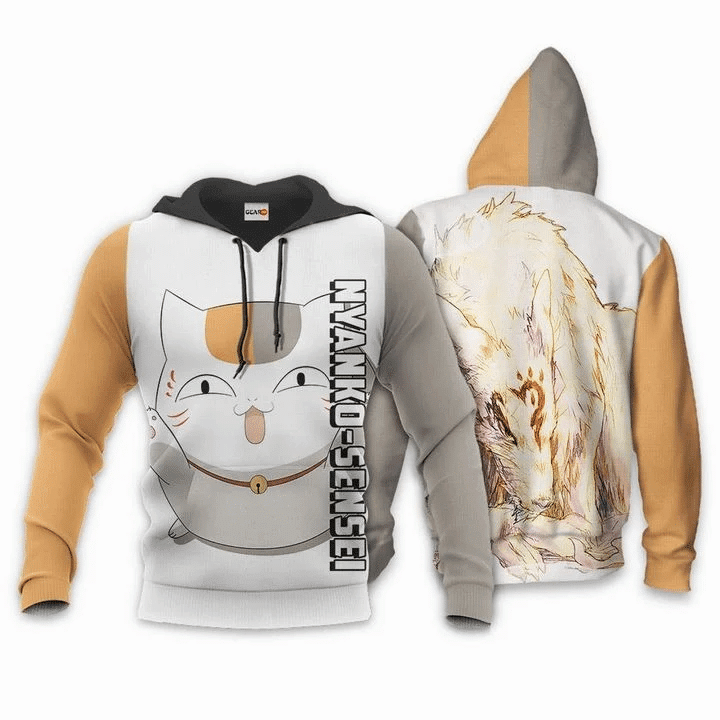 Nyanko Sensei Madara Natsume Yuujinchou Anime Manga For Men And Women 3d Hoodie Zip Hoodie Moonbestprint