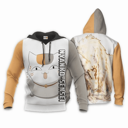 Nyanko Sensei Madara Natsume Yuujinchou Anime Manga For Men And Women 3d Hoodie Zip Hoodie Moonbestprint