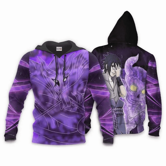 Uchiha Sasuke And Susanoo Anime Manga Naruto For Men And Women 3d Hoodie Zip Hoodie Moonbestprint